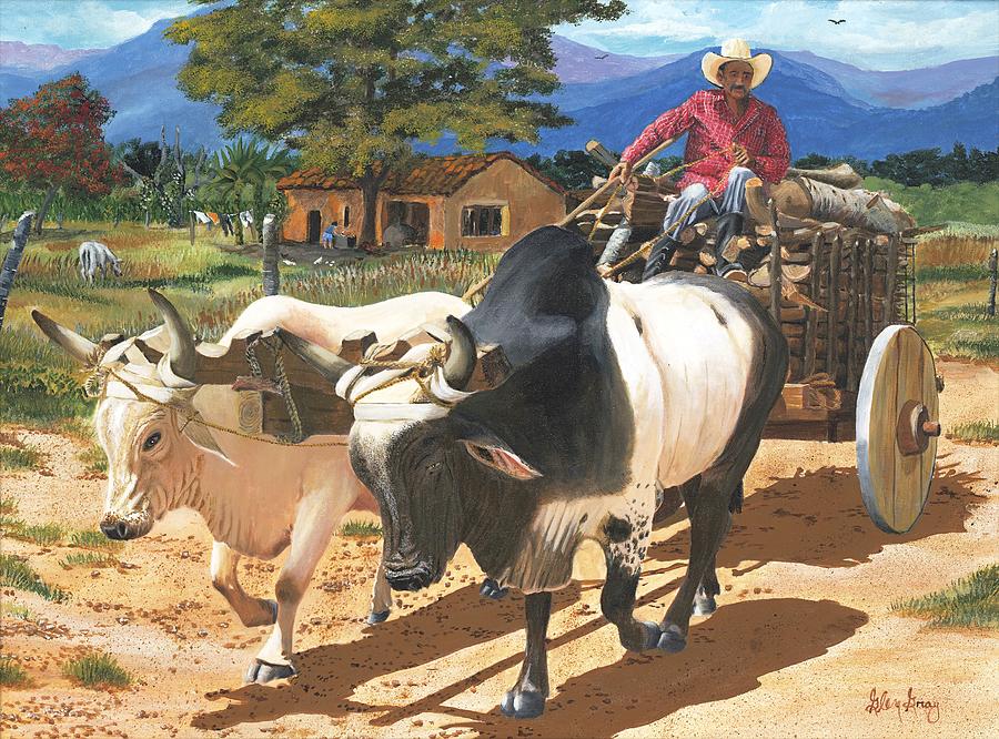 Honduran Ox Cart Painting by Glen Gray Fine Art America