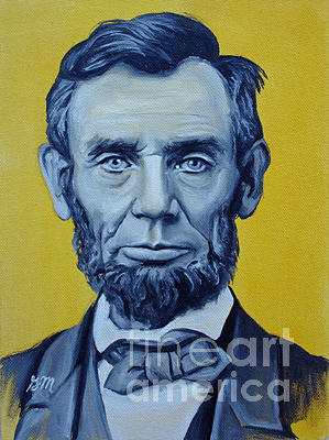 Honest Abe Painting by Gretchen Matta