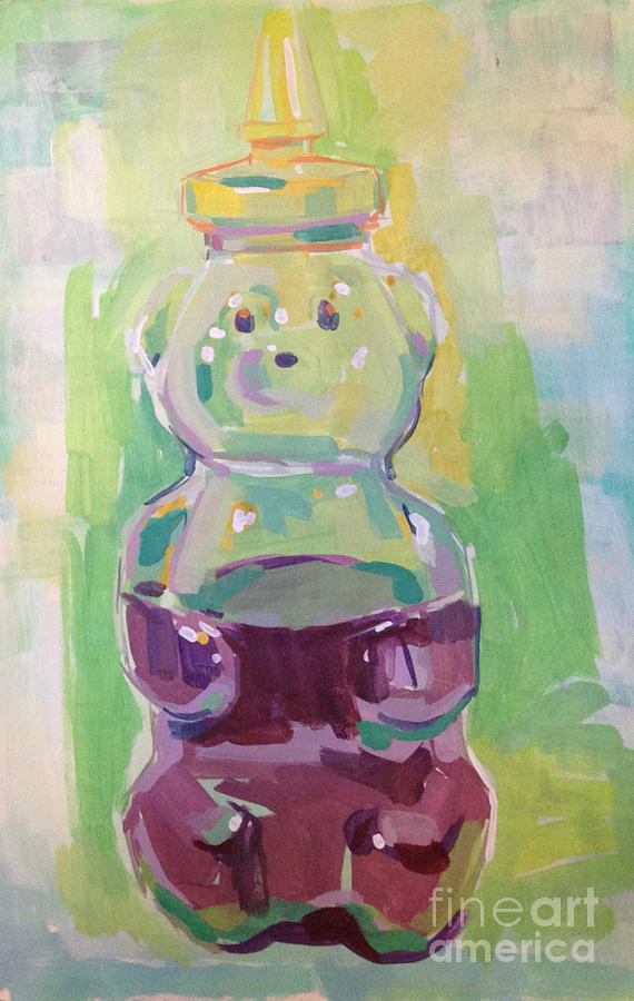Honey Bear Painting by Kimberly Santini