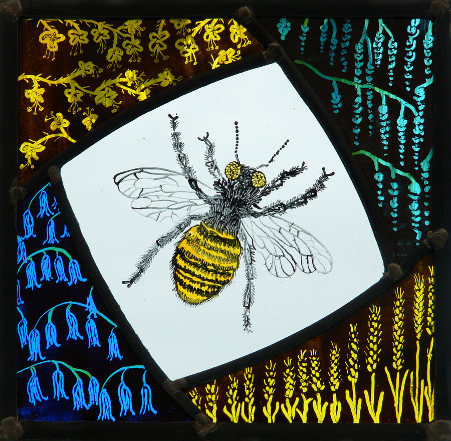 Honey Bee Glass Art by Ron Harpham