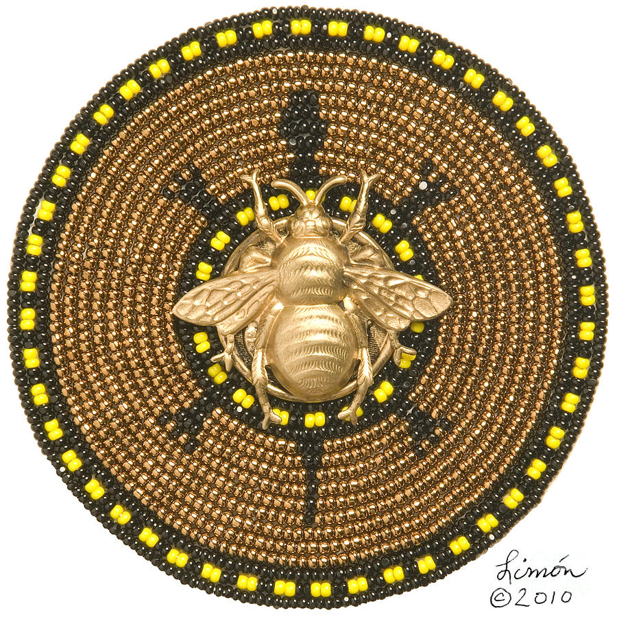 Honey Bee Turtle Mixed Media by Douglas Limon
