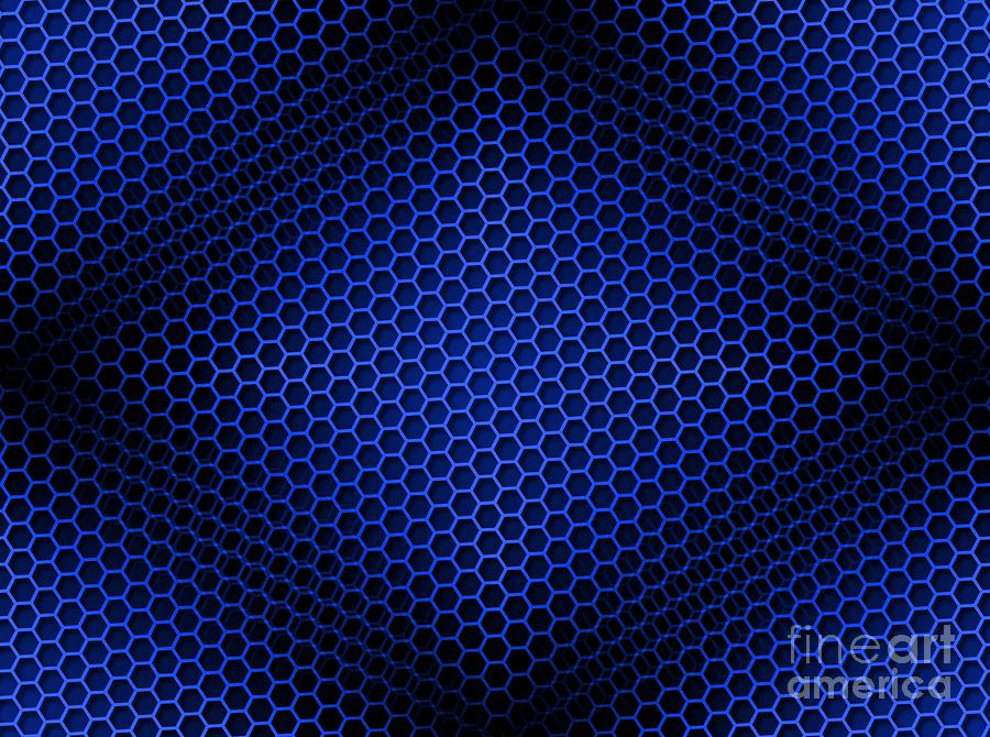 blue honeycomb background