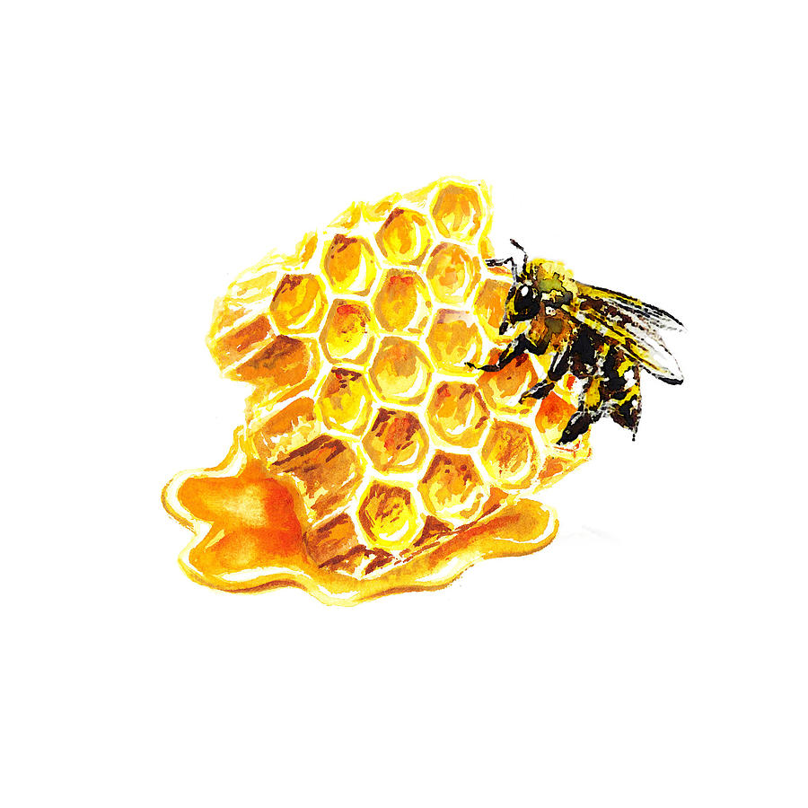 Honeycomb Painting by Irina Sztukowski