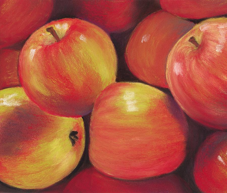 Honeycrisp Apples Painting by Anastasiya Malakhova