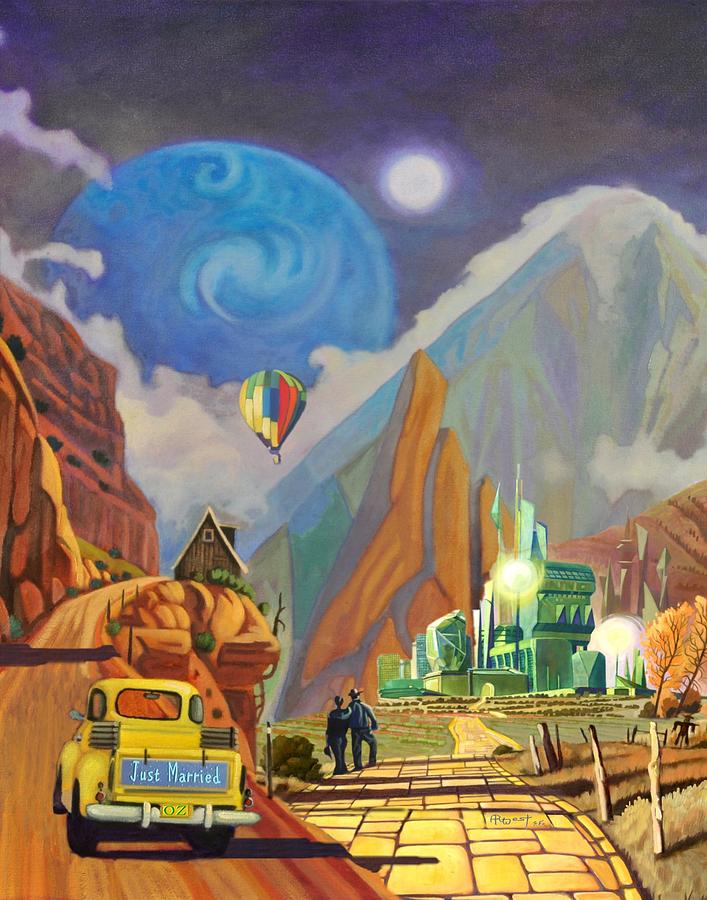 Fantasy Painting - Honeymoon in Oz by Art West