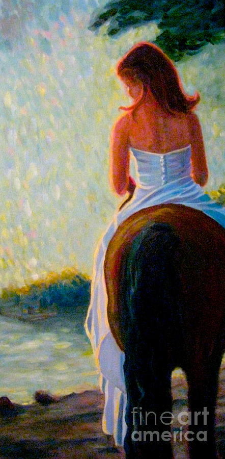 Honeymoon Ride Satuated Painting by Gretchen Allen