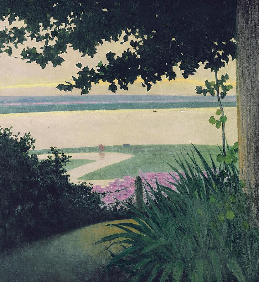 Tree Painting - Honfleur and the Baie de la Seine by Felix Vallotton