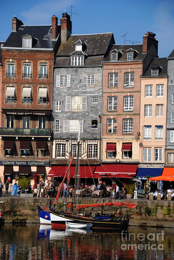 Dining Out in Honfleur Photograph by Jacqueline M Lewis