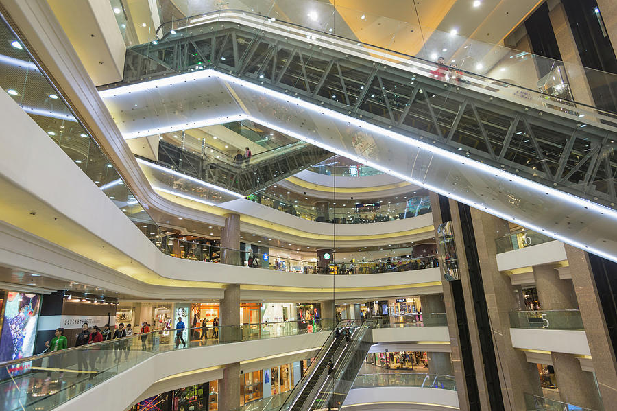 Hong Kong, China. Times Square Shopping by Ken Welsh