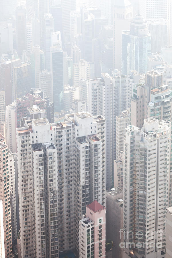 Hong Kong city in the mist Photograph by Matteo Colombo