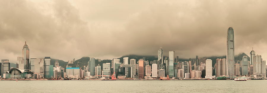 Hong Kong city skyline Photograph by Songquan Deng