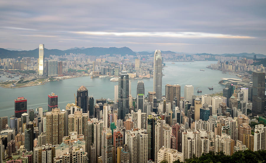 Hong Kong Cityscape Photograph by Kenneth Cox