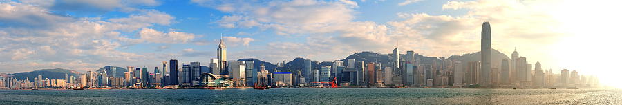 Hong Kong Harbor Photograph by Songquan Deng