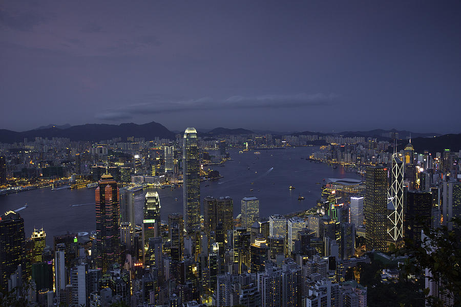 Hong Kong Night Scene Photograph by Jason KS Leung