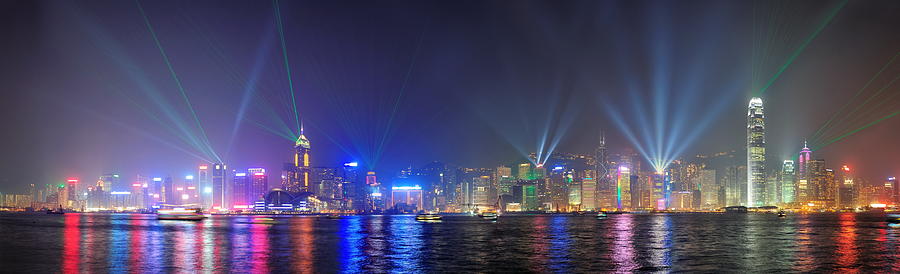 Hong Kong skyline Photograph by Songquan Deng