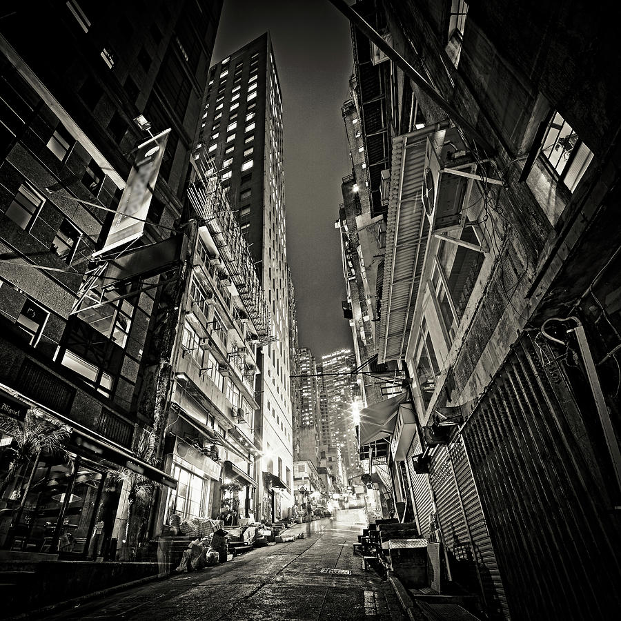Hong Kong Street Scene Photograph by Andi Andreas