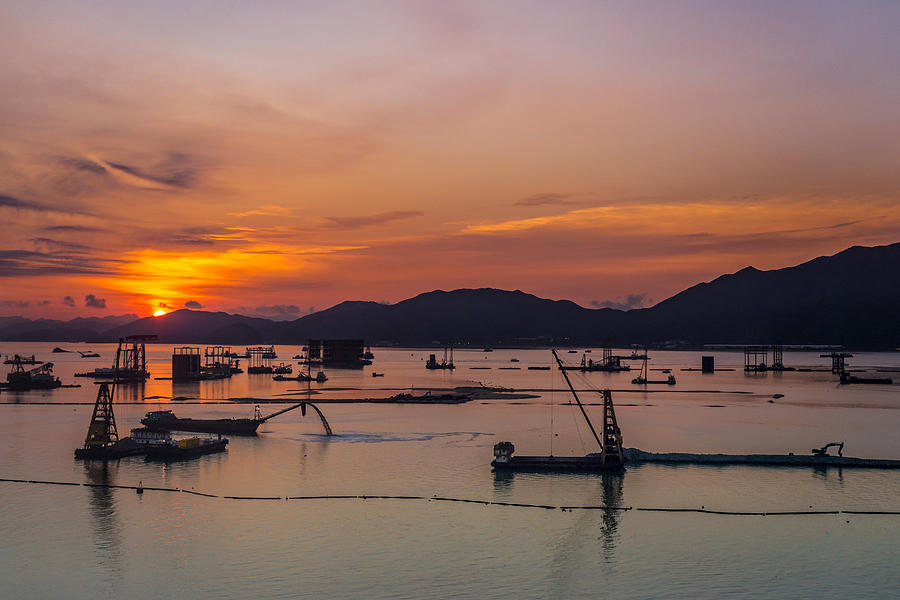Hong Kong Sunrise Photograph by Matt Malloy