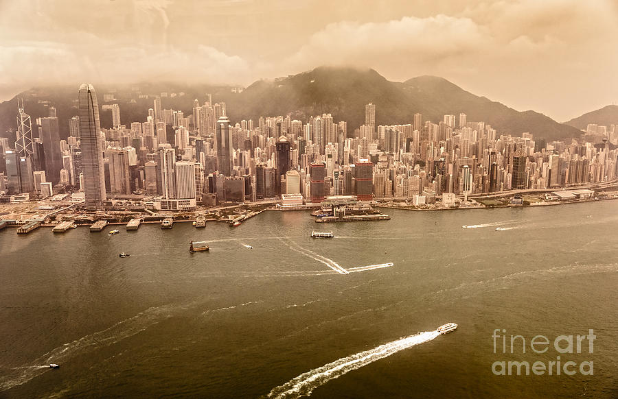 Hong Kong vintage Photograph by Luciano Mortula