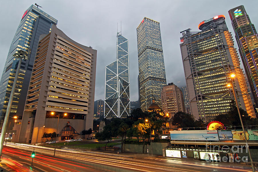 Hong Kong Photograph - Hong Kongs Financial Center by Lars Ruecker