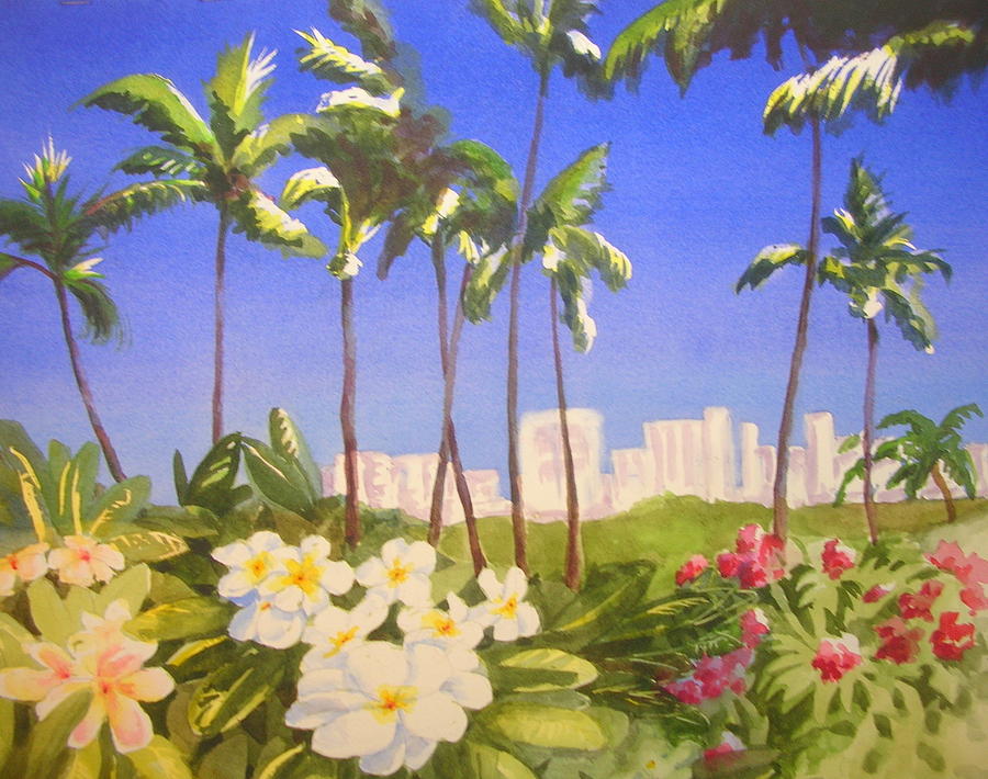 Honolulu Painting by Barbara Parisien