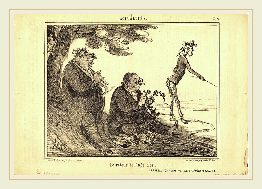 Honoré Daumier French, 1808-1879, Le Retour De Lage Dor Drawing by Litz ...