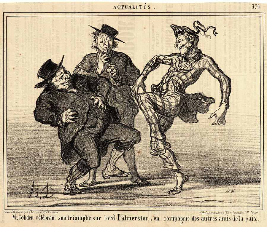 Honoré Daumier French, 1808 - 1879. M. Cobden Celebrant Drawing by Litz ...