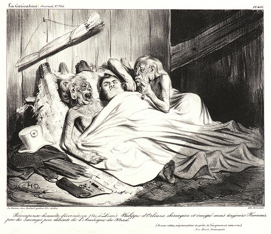 Honoré Daumier French, 1808 - 1879. Récompense Honnête Drawing by Litz ...