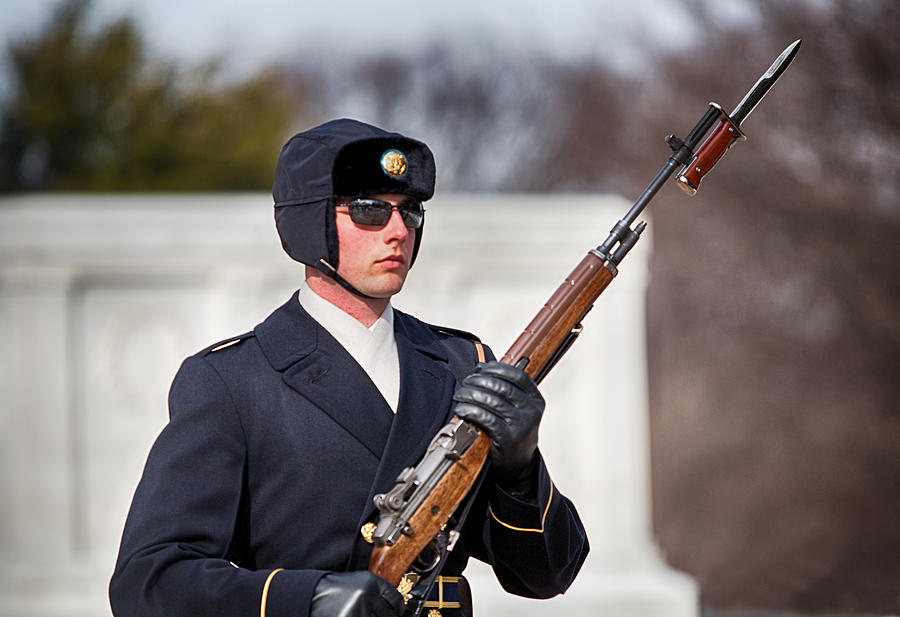 Honor guard and rifle Photograph by Jack Nevitt