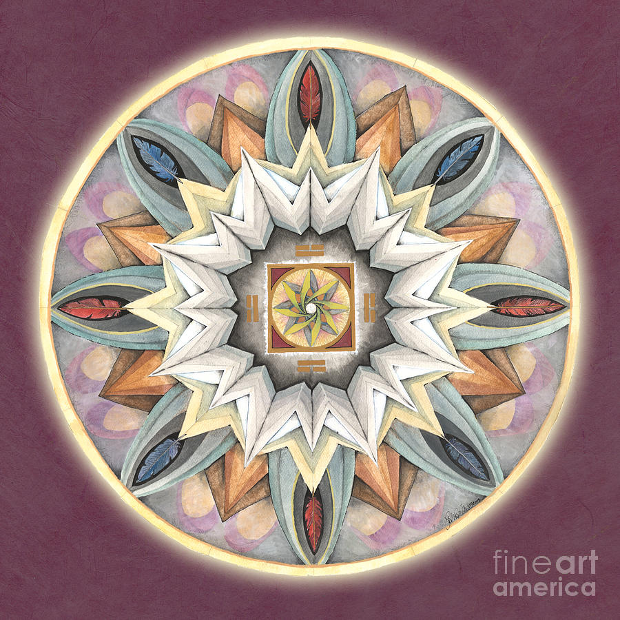 Honor Mandala Painting by Jo Thomas Blaine