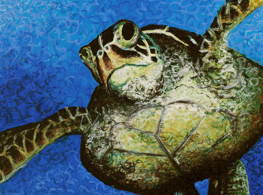 Honu Painting by C Ryan Pierce