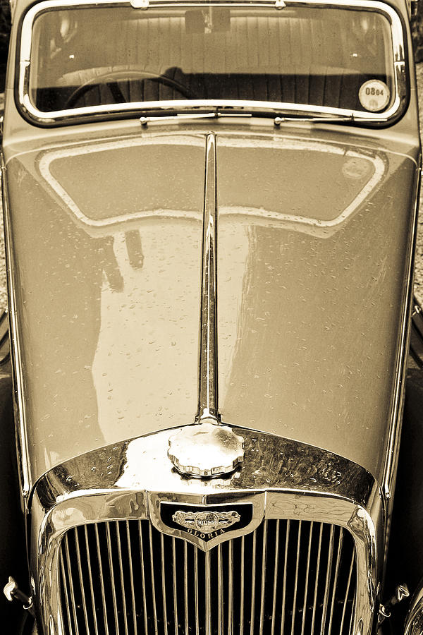 Hood of classic car Photograph by Alan Oliver - Fine Art America