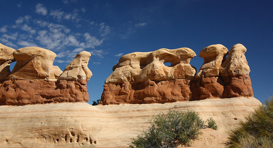 Hoodoos in Devils Garden in Grand Staircase Escalante National Monument Photograph by Jean Clark