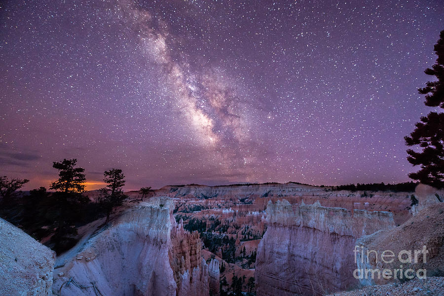 Hoodoos Under the Milky Way Photograph by Michael Ver Sprill
