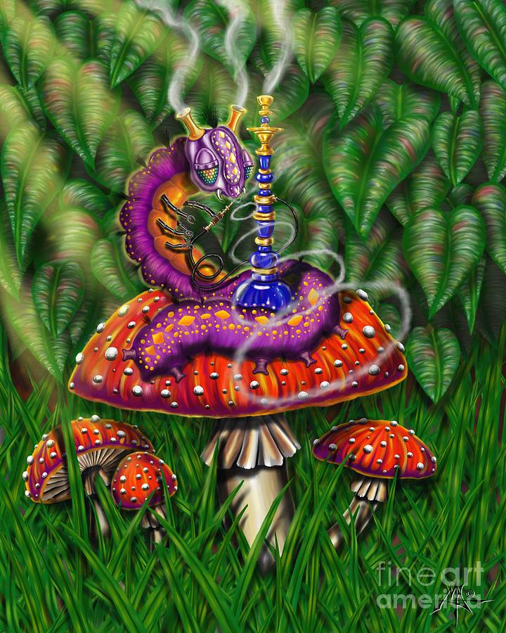 Caterpillar Digital Art - Hookapillar by Robert Fenwick May Jr Caterpillar Digital Art - Hookapillar by Robert Fenwick May Jr