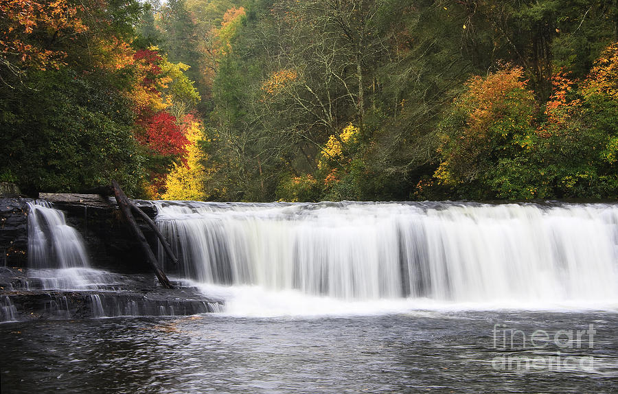 Hooker Falls in North Carolina Photograph by Jill Lang