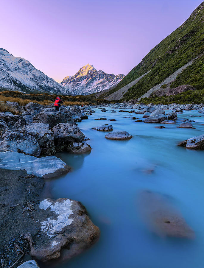 Hooker River, Mount Cook National Park Photograph by By Arief Rasa
