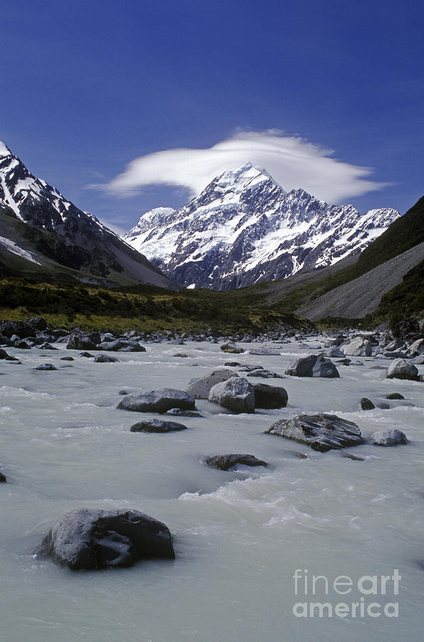 Hooker Valley and Mt Cook NZ Photograph by Craig Lovell