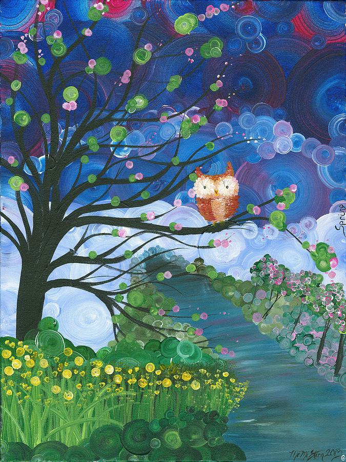 Hoolandia Seasons Spring Painting by MiMi Stirn