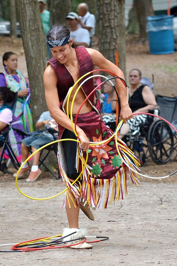 Nature Photograph - Hoop Dance - Nanticoke Powwow - Delaware by Kim Bemis
