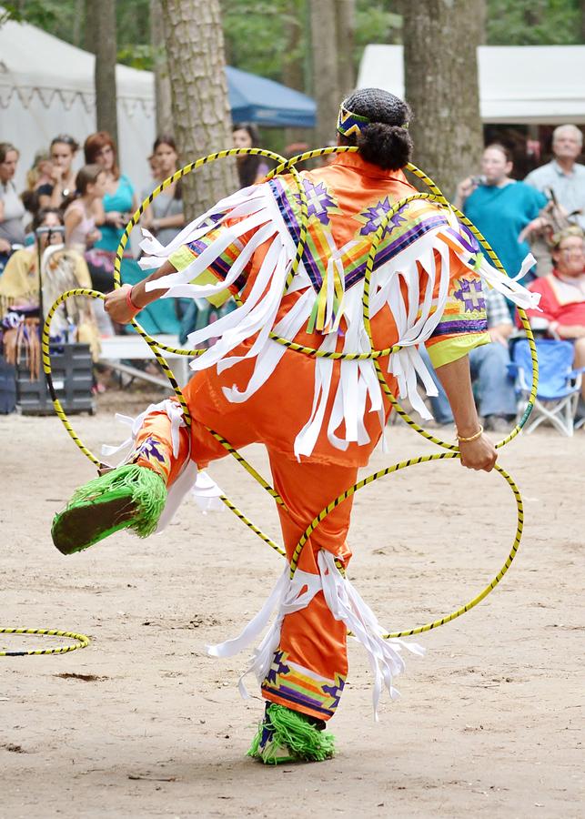 Hoop Dance 2 - Nanticoke Powwow Photograph by Kim Bemis