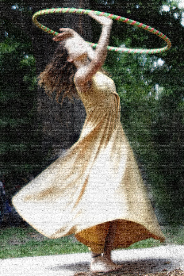 Hula Photograph - Hoop Dance by Alan Skonieczny