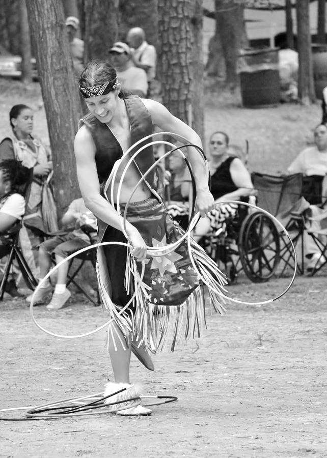 Hoop Dance - Black and White Photograph by Kim Bemis