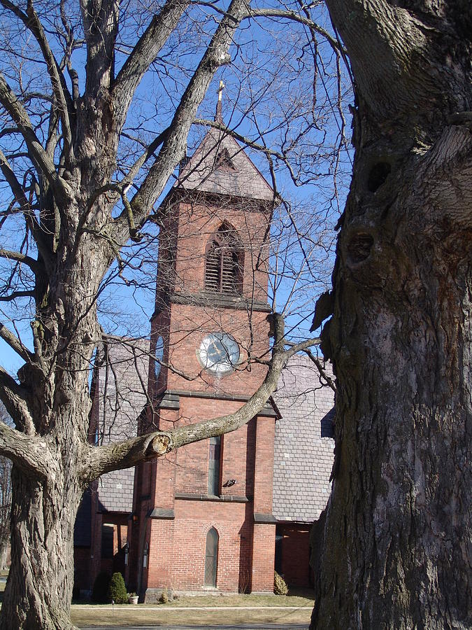 Hoosick Falls brick church Photograph by Eric Swan - Fine Art America