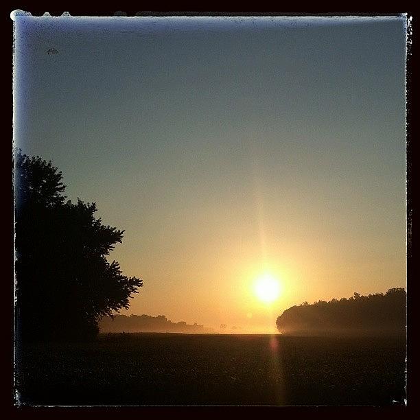 Hoosier Sunday Sunrise Through The Photograph by Sandy MacGowan