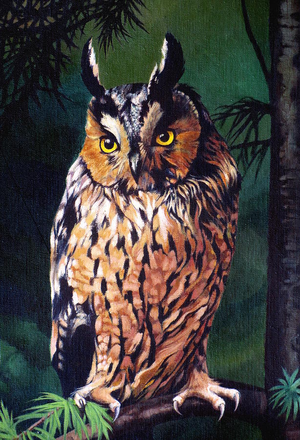Hoot Owl Painting