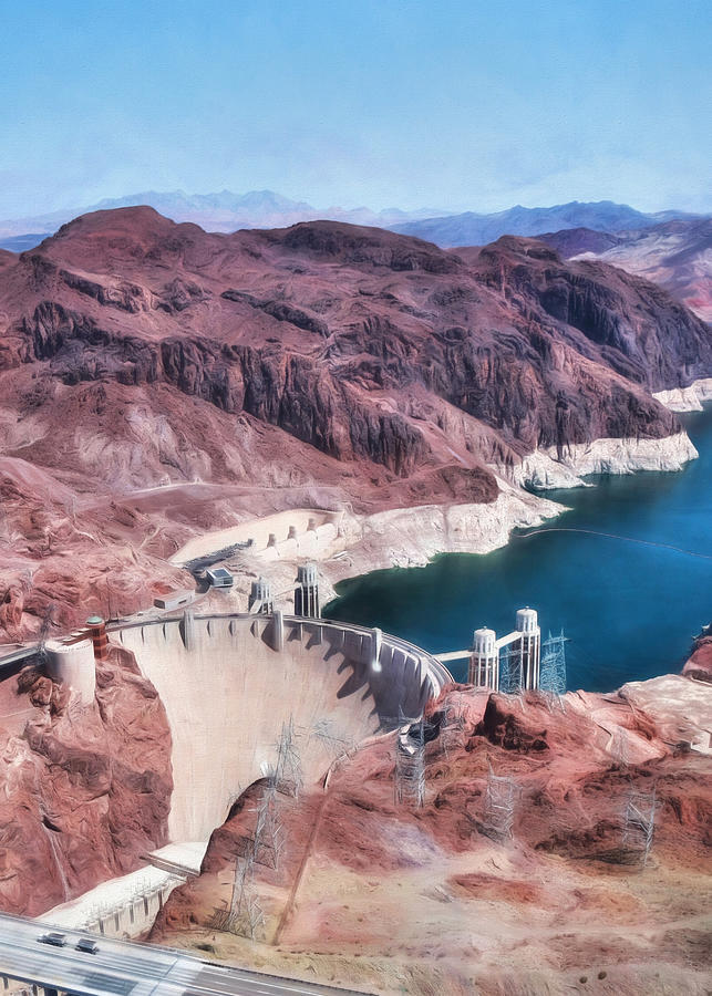 Lake Mead National Recreation Area Photograph - Hoover Dam and Lake Mead by Lori Deiter