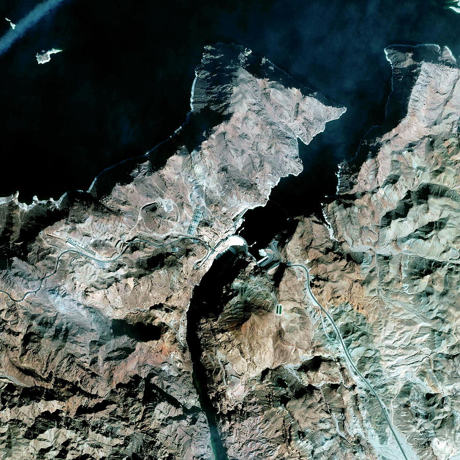 Hoover Dam Photograph - Hoover Dam by Geoeye/science Photo Library
