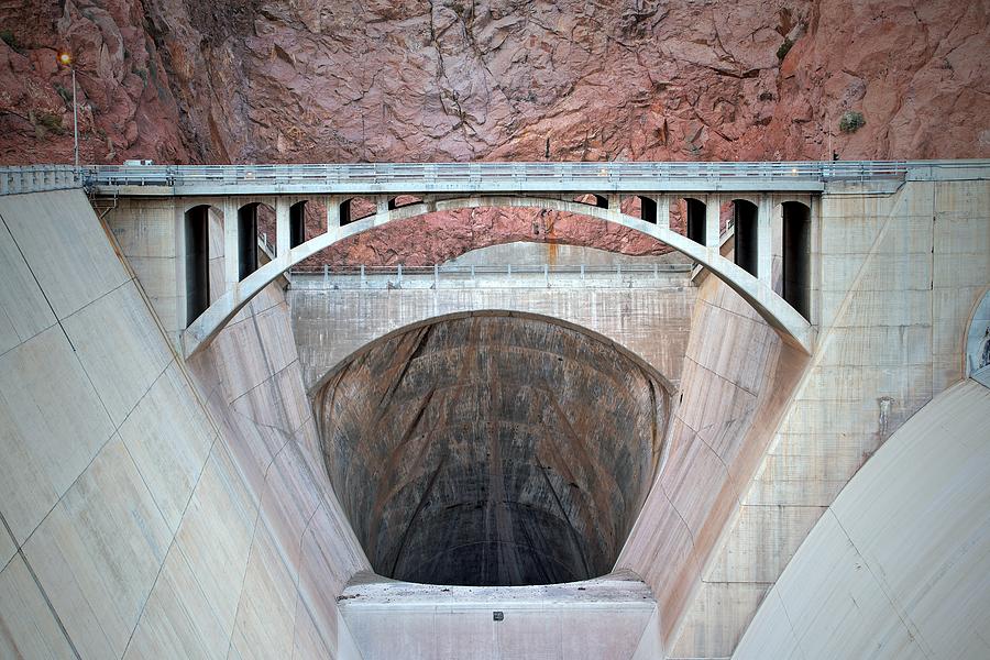 Las Vegas Photograph - Hoover Dam Spillway by Mark Ross