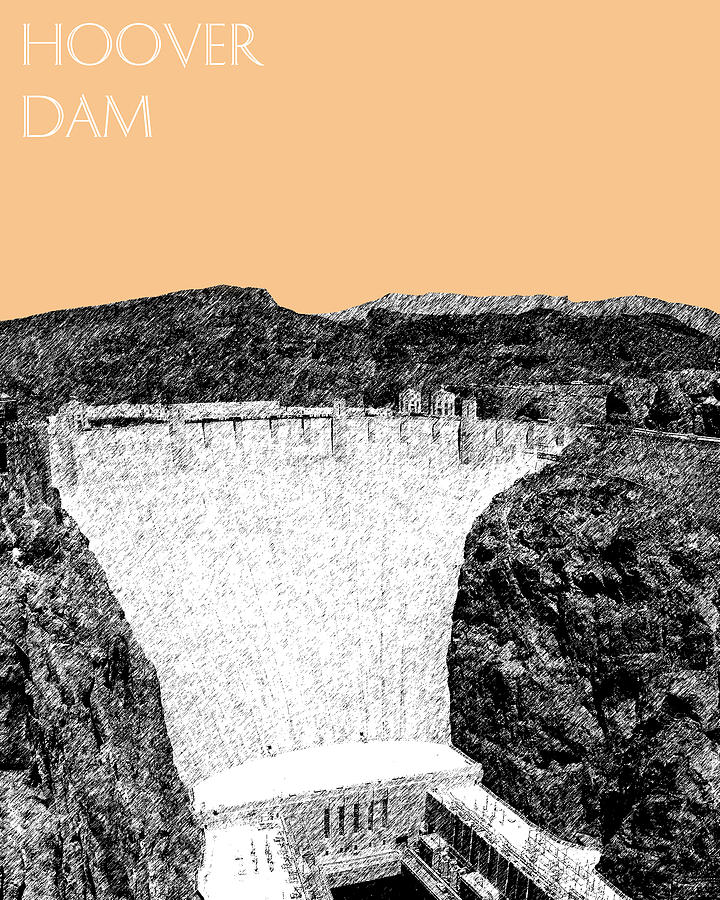 Hoover Dam - Wheat Digital Art by DB Artist