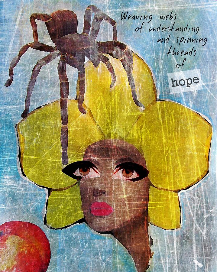 Hope and Understanding Mixed Media by Maria Huntley